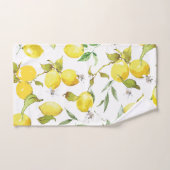 Waterverf Lemon Patroon Bad Handdoek (Handdoek)