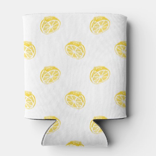 Waterverf Lemon Patroon Blikjeskoeler (Achterkant)