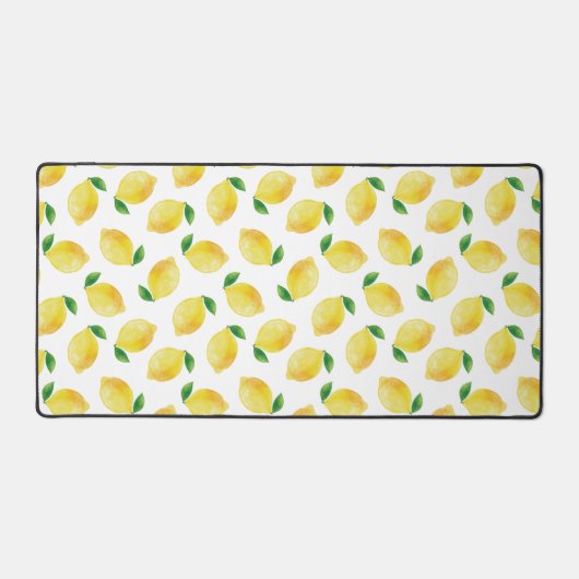 Waterverf Lemon Patroon Bureaumat (Voorkant)