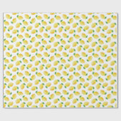 Waterverf Lemon Patroon Cadeaupapier (Vlak)