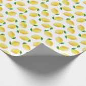 Waterverf Lemon Patroon Cadeaupapier (Hoek)