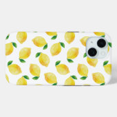 Waterverf Lemon Patroon Case-Mate iPhone Case (Achterkant (horizontaal))