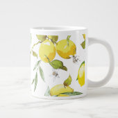 Waterverf Lemon Patroon Grote Koffiekop (Rechts)