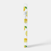Waterverf Lemon Patroon iPhone 15 Case (Linkerkant)