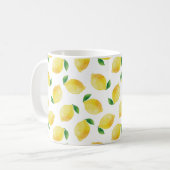 Waterverf Lemon Patroon Koffiemok (Voorkant links)