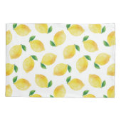 Waterverf Lemon Patroon Kussensloop (Achterkant-Links)