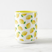 Waterverf Lemon Patroon Mok (Midden)