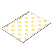 Waterverf Lemon Patroon Notitieboek (Linkerzijde)