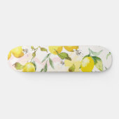 Waterverf Lemon Patroon Persoonlijk Skateboard (Horizontaal)