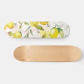 Waterverf Lemon Patroon Persoonlijk Skateboard (Horizontaal)