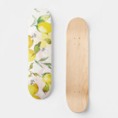 Waterverf Lemon Patroon Persoonlijk Skateboard (Voorkant)