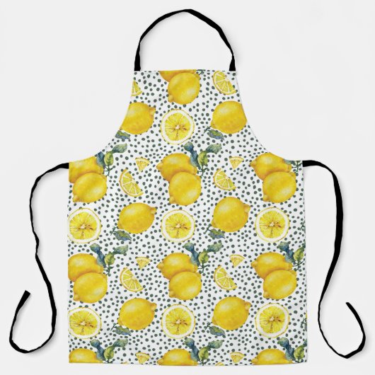 Waterverf Lemon Patroon Schort (Voorkant)