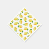 Waterverf Lemon Patroon Servet (Hoek)