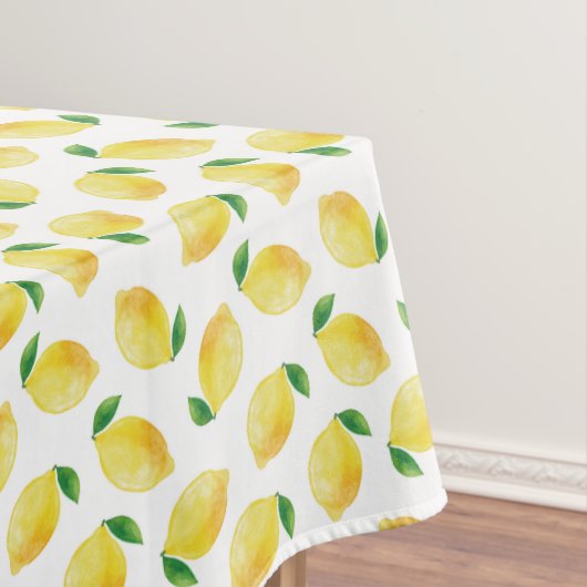 Waterverf Lemon Patroon Tafelkleed (Voorbeeld)