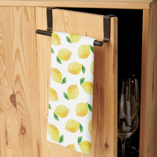 Waterverf Lemon Patroon Theedoek (Derde Gevouwen)