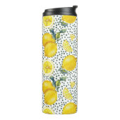 Waterverf Lemon Patroon Thermosbeker (Gedraaid links)