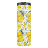 Waterverf Lemon Patroon Thermosbeker (Achterkant)