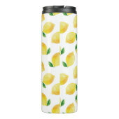 Waterverf Lemon Patroon Thermosbeker (Achterkant)