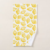 Waterverf Lemon Pattern Citrus Bad Handdoek (Handdoek)
