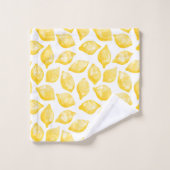 Waterverf Lemon Pattern Citrus Bad Handdoek (Wasdoekje)