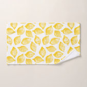 Waterverf Lemon Pattern Citrus Bad Handdoek (Handdoek)
