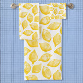 Waterverf Lemon Pattern Citrus Bad Handdoek