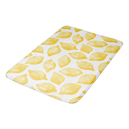 Waterverf Lemon Pattern Citrus Badmat (Gekanteld)