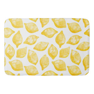 Waterverf Lemon Pattern Citrus Badmat