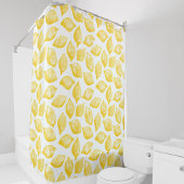 Waterverf Lemon Pattern Citrus Douchegordijn