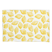 Waterverf Lemon Pattern Citrus Kussensloop (Voorkant-Links)