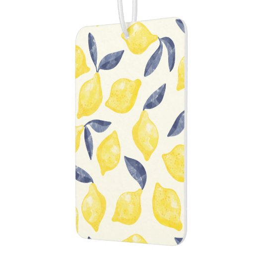 Waterverf Lemon Pattern Citrus Luchtverfrisser (Links)