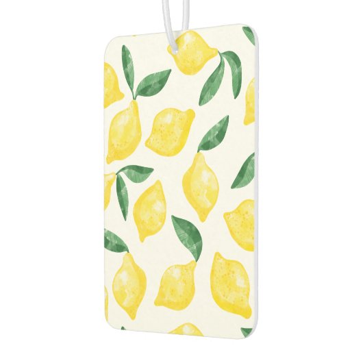Waterverf Lemon Pattern Citrus Luchtverfrisser (Links)