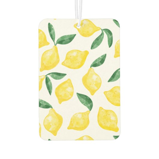 Waterverf Lemon Pattern Citrus Luchtverfrisser (Achterkant)