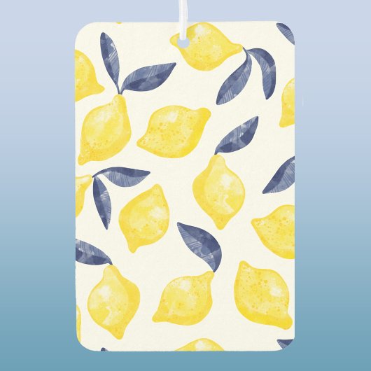 Waterverf Lemon Pattern Citrus Luchtverfrisser