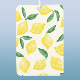 Waterverf Lemon Pattern Citrus Luchtverfrisser