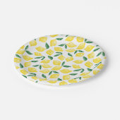 Waterverf Lemon Pattern Citrus Papieren Bordje (Gekanteld)