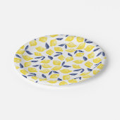 Waterverf Lemon Pattern Citrus Papieren Bordje (Gekanteld)