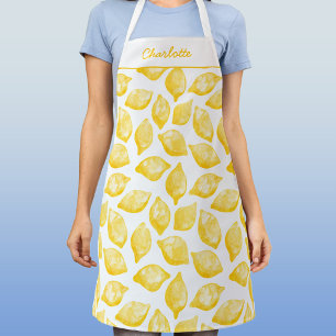 Waterverf Lemon Pattern Citrus Personalized Schort