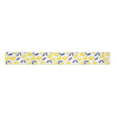 Waterverf Lemon Pattern Citrus Satijnen Lint (Voorkant)