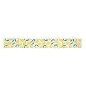 Waterverf Lemon Pattern Citrus Satijnen Lint (Voorkant)