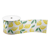 Waterverf Lemon Pattern Citrus Satijnen Lint (Spoel)