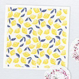 Waterverf Lemon Pattern Citrus Servet
