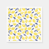 Waterverf Lemon Pattern Citrus Servet (Voorkant)