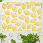 Waterverf Lemon Pattern Citrus Theedoek (Gevouwen)