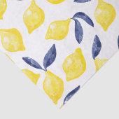 Waterverf Lemon Pattern Citrus Tissuepapier (Detail)