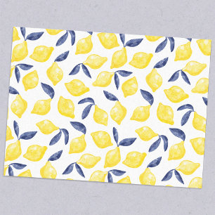 Waterverf Lemon Pattern Citrus Tissuepapier
