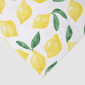 Waterverf Lemon Pattern Citrus Tissuepapier (Detail)