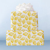 Waterverf Lemon Pattern Citrus Wrapping Paper Cadeaupapier