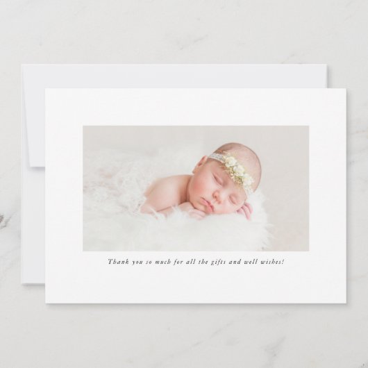 Waterverf Lemon Pattern Foto geboorteaankondiging Aankondiging (Achterkant)