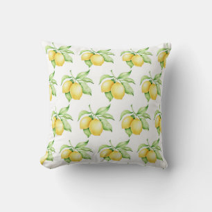 Waterverf Lemon Pattern Simple Kussen